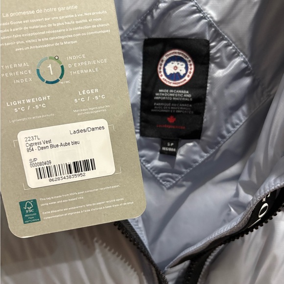 Canada Goose Cypress Vest Women’s Dawn Blue NEW!! Sz S 😍🔥 - Picture 6 of 8